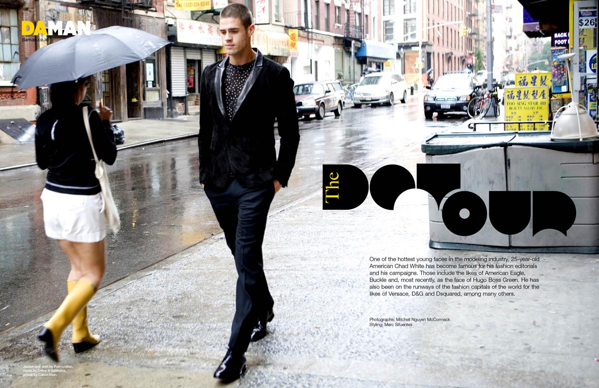 Top Model Chad White: DA MAN Exclusive Fashion Spread - DAMAN